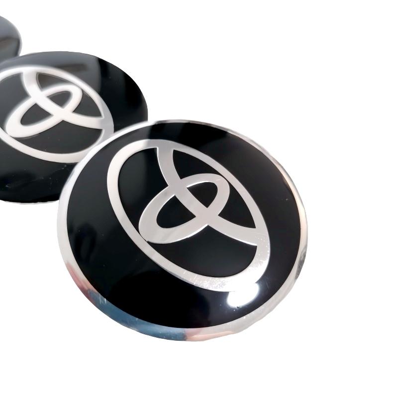 56 мм Алюминиевый сплав Логотип Колпачок ступицы колеса Наклейка значка Для Toyota Prado Rav4 Yaris Hilux Prius Corolla Camry Аксессуары