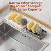 Waterproof Bathroom Soap Dish Self Draining Kitchen Storage Holder W-Shaped Soap Rack  Restaurant