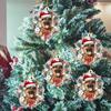 Acrylic Santa Hat Cat Dog Pig Hanging Christmas Decorations Christmas Tree Ornaments  Holiday