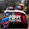 Poppy Playtime Digital Printing 3D Three-Dimensional Three-Piece Set Shrimp Skin Duvet Cover Pillowcase