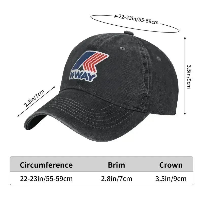 Custom Cool Cotton KWay Symbol Baseball Cap for Men Women Adjustable Adult Dad Hat Outdoor