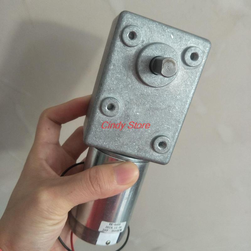 600JSX-4468 7144 Квадратная Турбо-Червячная Редукторная Коробка Самоблокирующаяся 12В 24В Мотор Высокий Крутящий Момент Скорость 1/5/10/15/30/60/100 об/мин Одно Вал