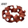 Aquarium Fish Shelter 3D Printed Hideout Cave, Wavy Hollow Ring Shrimp Shelter, Stable Bottom Decoration for Breeding Hiding Hole Decor, Tank Ornament