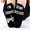 Cross-Border Non-Slip Cotton Game Socks with English Letters - Medium Tube, European & American Style