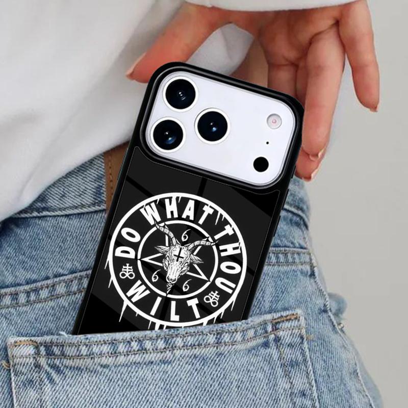 Пентаграмма 666 Демонический чехол для телефона для iPhone 17ProMax 12 13 14 15 16e 17 Pro Max Plus Air Cover