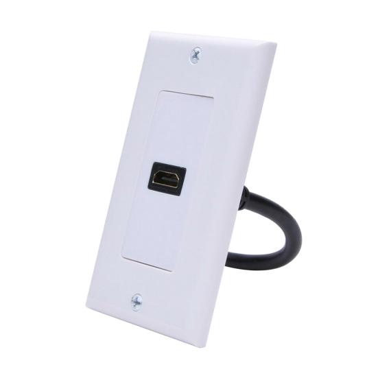 Одиночный Женский Порт 4K HDMI-совместимая Настенная Панель-Крышка Розетка-Удлинитель