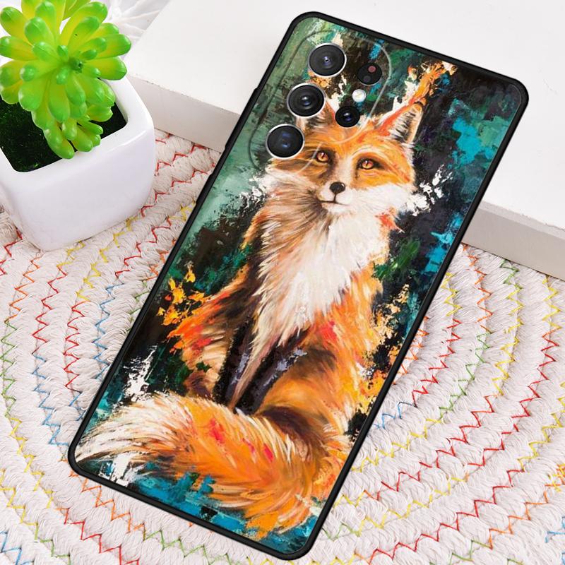 Чехол для телефона с рисунком лисы для Samsung Galaxy note 10 pro S26 Ultra S23 S24 FE S25 S21 S22 PLUS противоударный Cove