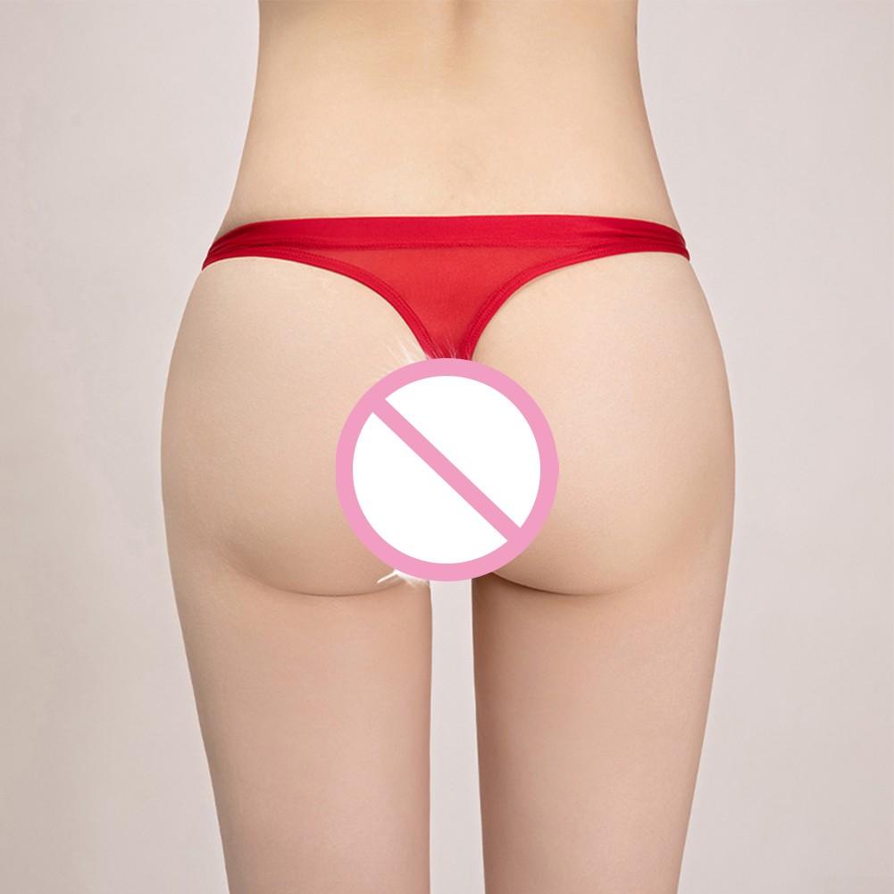 Breathable Men Underwear Comfy Fashion Glossy Low Rise Nylon