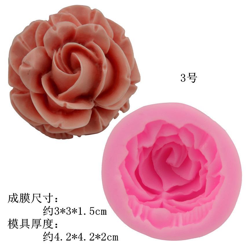 2 шт., силиконовая форма для торта с цветком и розой, 3D цветочная форма для помадки, кекс, конфеты, шоколадное украшение, инструменты для выпечки, формы