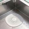 TPR Drain Filter Kitchen Sink Strainer Mat with Suction Cup, Food Residue & Hair Bathroom Catcher Floor Cover, Anti Clogging Mesh for Pad