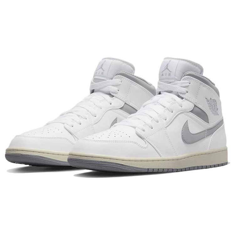 Air Jordan 1 Mid Neutral Grey Мужские кроссовки White Stealth 554724-135