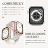 Жесткий бампер-чехол с защитой экрана для Apple Watch 10 9 8 45мм 44мм 42мм 46мм 40мм Полный чехол-бампер для IWatch Ultra 7 SE 6 5 4 3 2