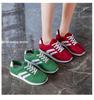 Весна/Лето 2025 Женские парусиновые кеды «Форрест Гамп» - Зеленые, Низкие, Круглый носок, Доступны большие размеры