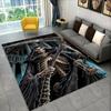 Ковер Grim Reaper Death Skull в готическом стиле, ковер для дома, гостиной, спальни, дивана, коврика, декор, детский нескользящий напольный коврик, подарок