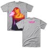 MY SINS ARE MY SAVIOR Neon Portrait Front & Back Print T-shirt Men Women Trendy Hip Hop Streetwear T-shirt Breathable and Comfortable Clothes
