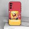 Чехол для телефона S-SpongeBob Baby Черный Силиконовый Мягкий Для Samsung S25,S24,S21,S22,S23,S30,Ultra,S20,Plus,Fe,Lite