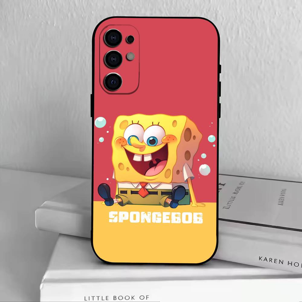 Чехол для телефона S-SpongeBob Baby Черный Силиконовый Мягкий Для Samsung S25,S24,S21,S22,S23,S30,Ultra,S20,Plus,Fe,Lite