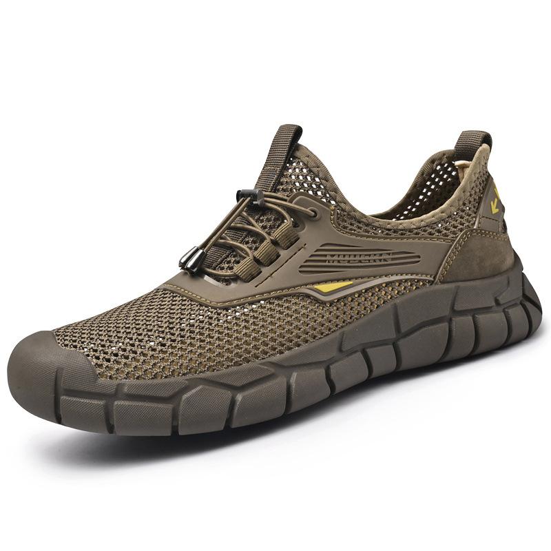 Sneakers men's new summer breathable mesh shoes men's versatile non-slip soft-soled outdoor casual shoes