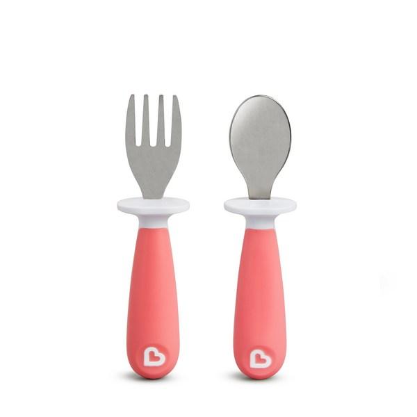 Munchkin Stainless Spoon Fork Set, Random Delivery, 1 Set