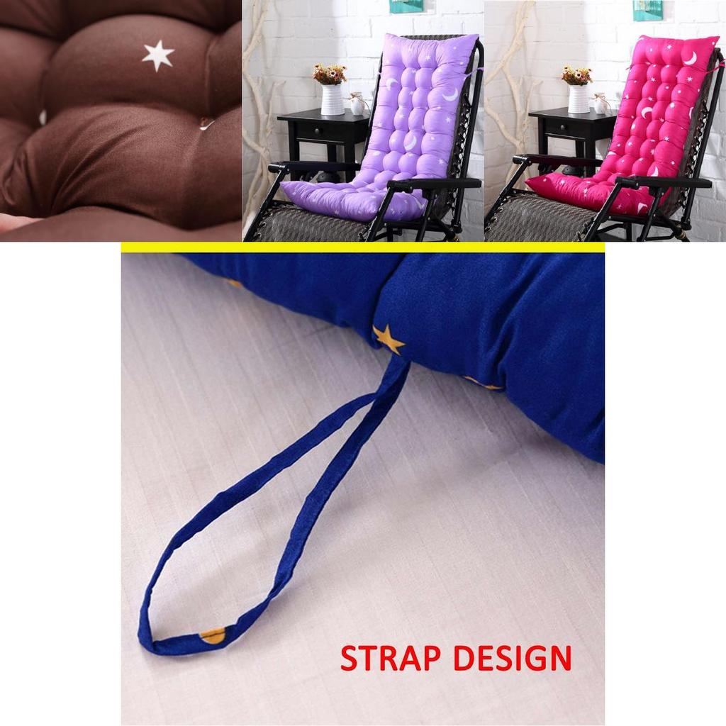 Толстая мягкая подушка для спинки шезлонга для патио для садовых кресел-качалок и скамеек