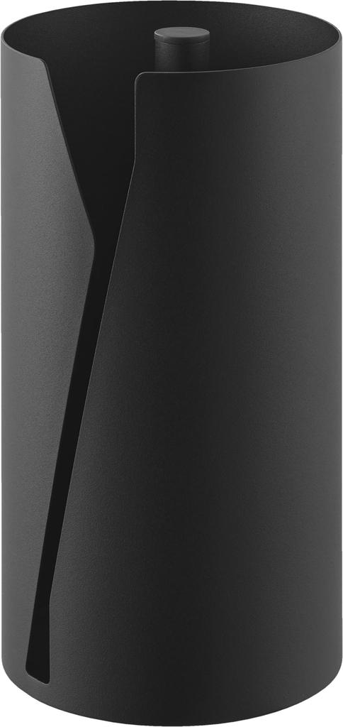 Yamazaki Cuttable Kitchen Paper Vertical Tower Large Size 10042 (Yamazaki Industries) One-Handed Holder, Type, Large, Black, W16×D16×H30.2cm, Series,