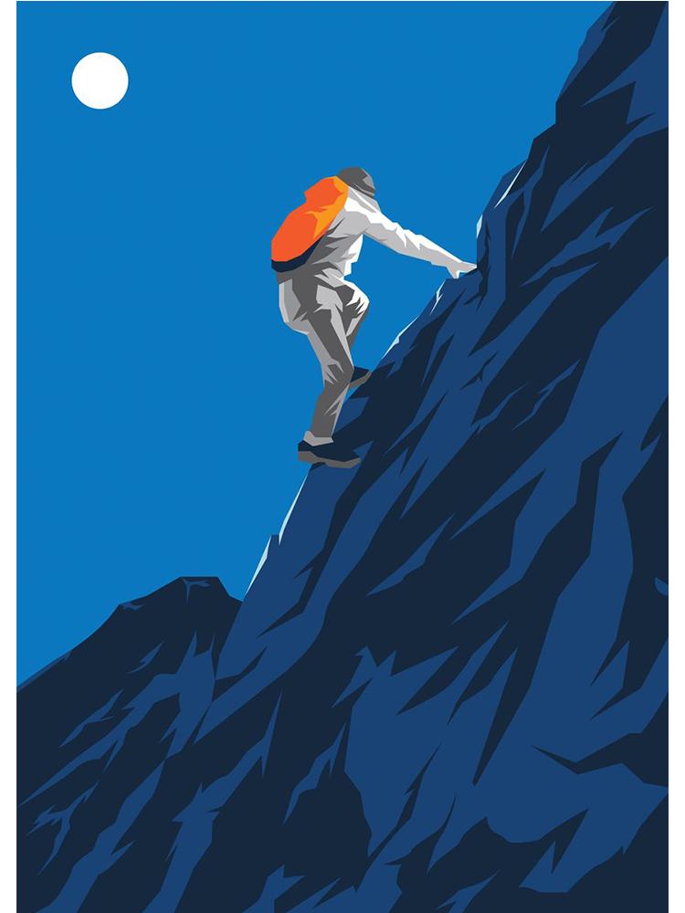 Скандинавские горные лыжи, скалолазание, зимние постеры с принтом, холст, картина, праздничная настенная художественная картина для гостиной, украшение для дома