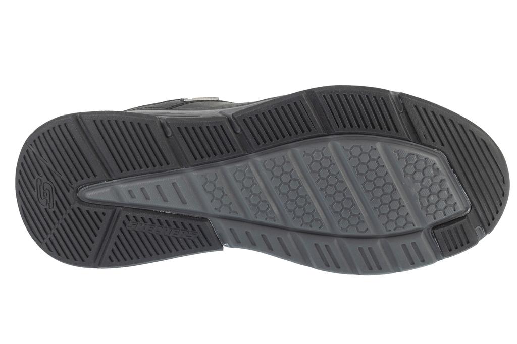 Skechers Benago - Hombre, Mens Black Sneakers