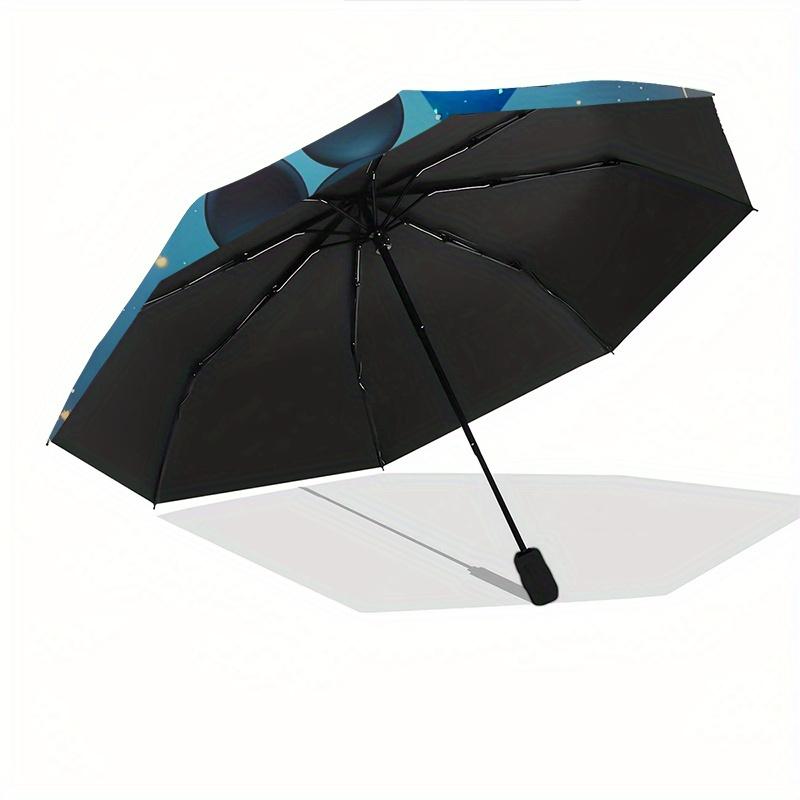 Mickey Mouse,Magic Circle Themed Automatic Opening and Closing Folding Umbrella, Reinforced 8 Ribs, Compact Travel Design, Fashionable Foldi