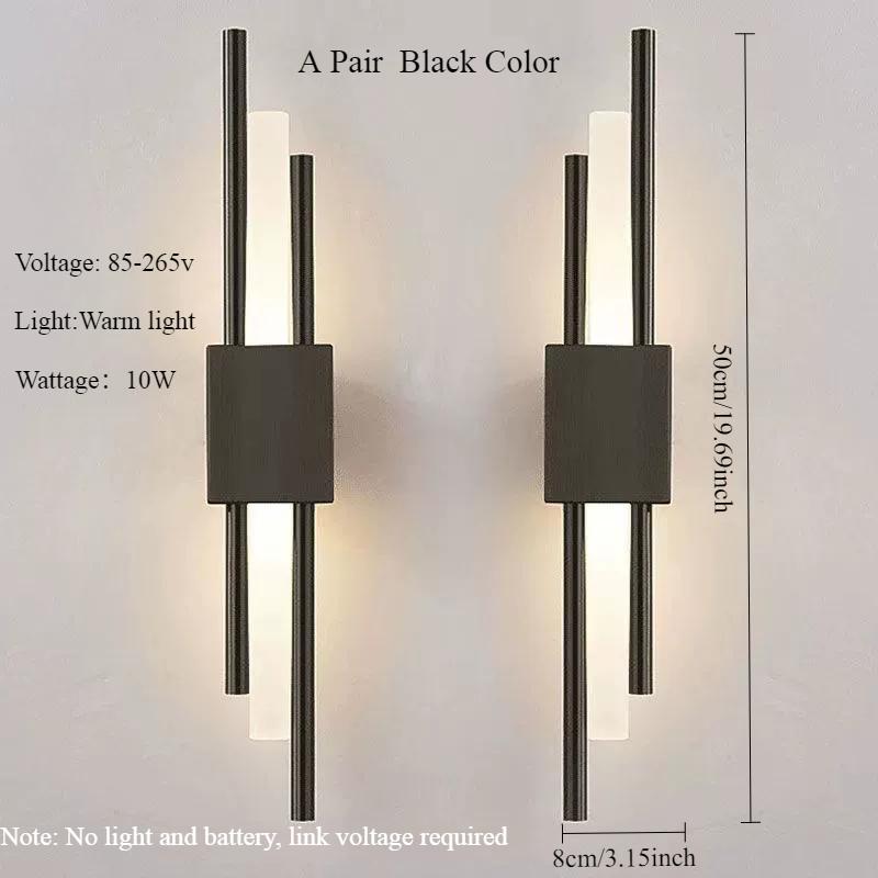 Скандинавский светодиодный настенный светильник для внутреннего освещения, перезаряжаемый, для спальни, прикроватный, для гостиной, для дома, для украшения лестниц, современный настенный светильник