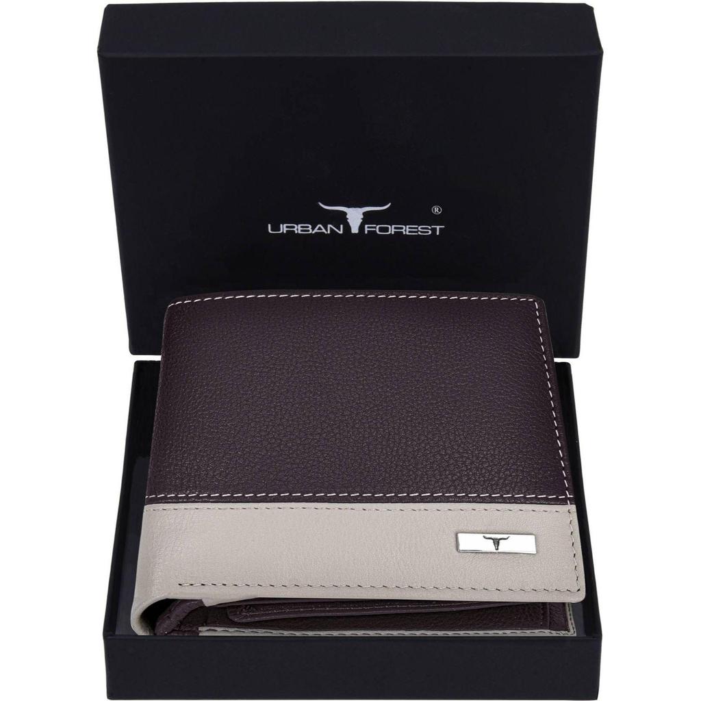 Мужской повседневный, формальный, дорожный, модный кошелек из натуральной кожи с RFID-меткой  (8 слотов для карт) Мужской кошелек