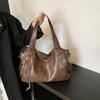 Сумки Женские сумки-тоут Большой вместимости осенне-зимние одноплечевые ретро новые ретро текстурные одноплечевые сумки