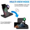 Беспроводная зарядная станция 3 в 1 для Samsung S23/S22/S21/Note 20 Z Flip Fold 4/3, подставка для быстрой зарядки для Galaxy Watch 5/Pro Buds