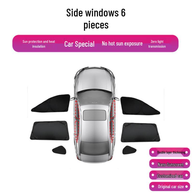 BYD Yuan UP Солнцезащитные шторки для окон автомобиля – Полное затемнение, Теплоизоляция, Защита от солнца