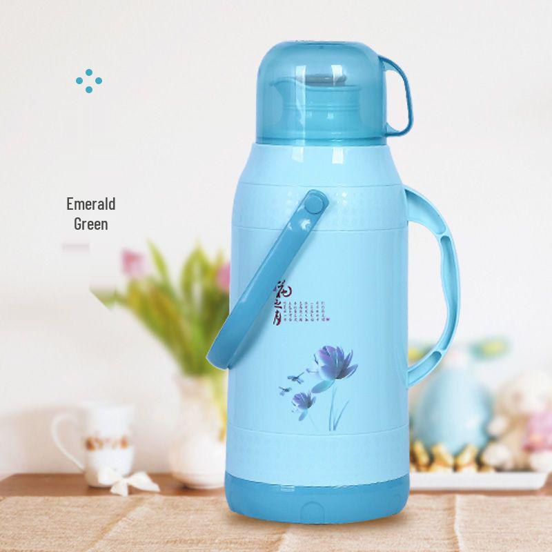 Xia Ming Large Capacity Insulated Glass Liner Thermos for Students - Hot Water Bottle with Plastic Kettle Design