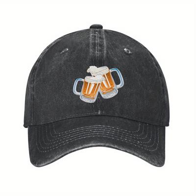 Кепка унисекс с принтом Beer Cheets, стираная, винтажная, регулируемая, повседневная, полиэстер, кепка тракера