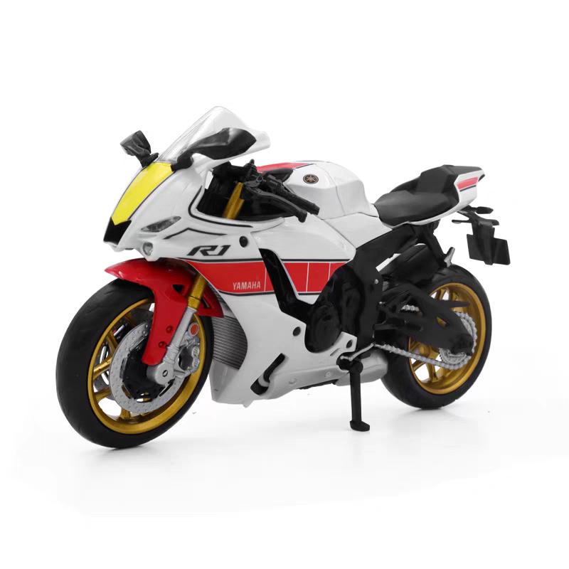 MotoGP Yamaha YZF-R1M Racing Motorcycle Simulation Exquisite Diecast & Toy Vehicle RMZ City 1:12 Alloy Collection Model