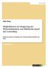 Книга Möglichkeiten Zur Steigerung Der Wirtschaftlichkeit Und Effektivität Durch Das Controlling :Kritische Analyse Am Beispiel  Der Fachhochschule Frankfur