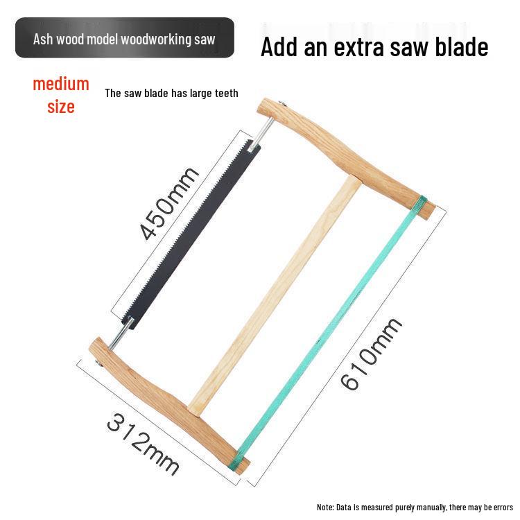 Винтажная бытовая уличная ручная пила для деревообработки - Старомодный инструмент рамная пила