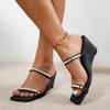 Women Outdoor Wedge Sandals Elegant Summer Platform Sandals Anti-slip Slip On Comfortable Woman Shoes Zapatos De Mujer