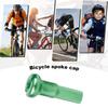 10Pcs Bicycle Spoke Cover Aluminum Alloy Spoke Nipples Easy Installation Bicycle Parts for MTB Road Bikes