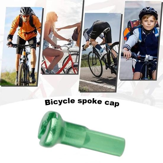 10Pcs Bicycle Spoke Cover Aluminum Alloy Spoke Nipples Easy Installation Bicycle Parts for MTB Road Bikes