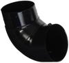 High Round Rotating 60mm Elbow, Black,