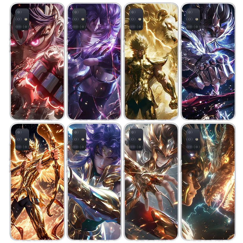 Saint Seiya Cool Phone Case For Samsung Galaxy A52 A51 A50S A32 A22 A12 A02S A72 A71 A31 A70 A30S Note 20 Ultra 10 Plus S10 Gala