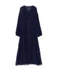 Body Casual Sheer Shirring Navy [Proportion Dressing] Dress, One-Piece Dress, Women's,