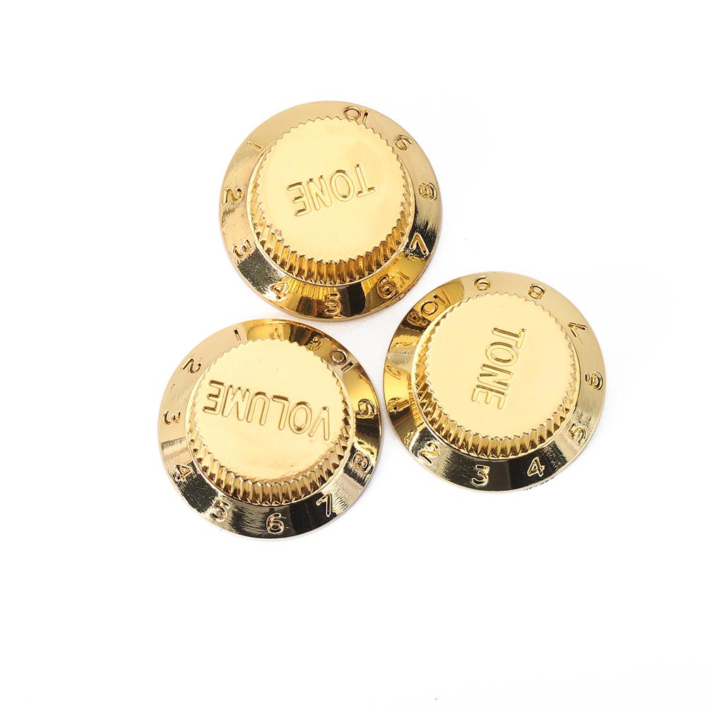 3pcs Guitar Volume Tone Knob Bass Speed Control Knob for ST/SQ Electric Guitar