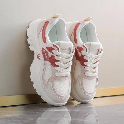 Женские сетчатые кроссовки, модные дышащие универсальные теннисные туфли, женская обувь для отдыха на открытом воздухе, нескользящая дизайнерская обувь на платформе