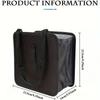 1Pc Car Chair Back Hanging Bag Portable Pure Black Storage Folding Storage Box, Cleanable Folding Hanging