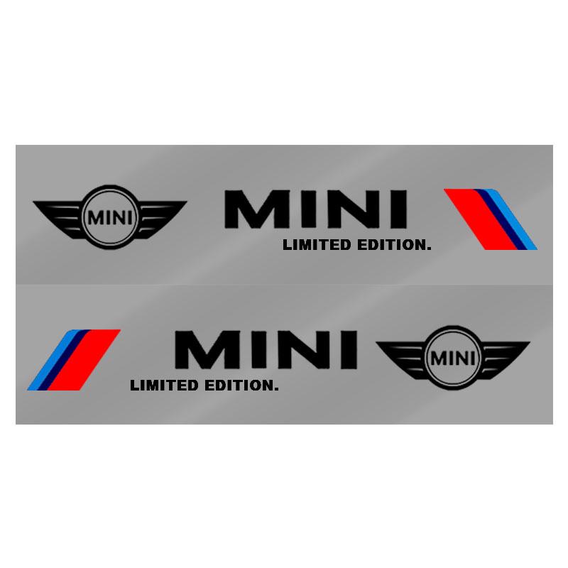 2pcs Car 3D Stickers Auto Side Body Sports Sticker Decals Car Accessories For Mini Cooper One S Clubman R50 R53 R56 R60 F55 F56 R57 R58 R59
