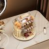 Rotating Desktop Cosmetic Organizer Multifunctional Makeup Brush Storage Box Lipstick Stand  Vanity