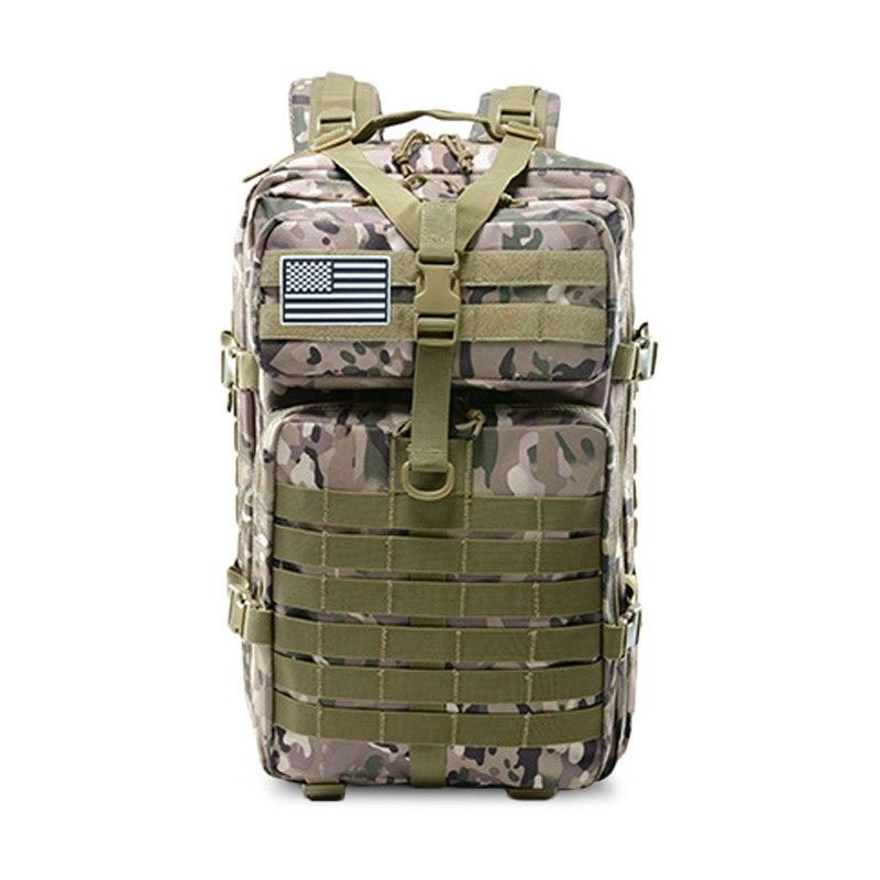 50L Capacity Men Army Military Tactical Large Backpack Waterproof Outdoor Sport Hiking Camping Hunting 3D Rucksack Bags For Men Oxford Material